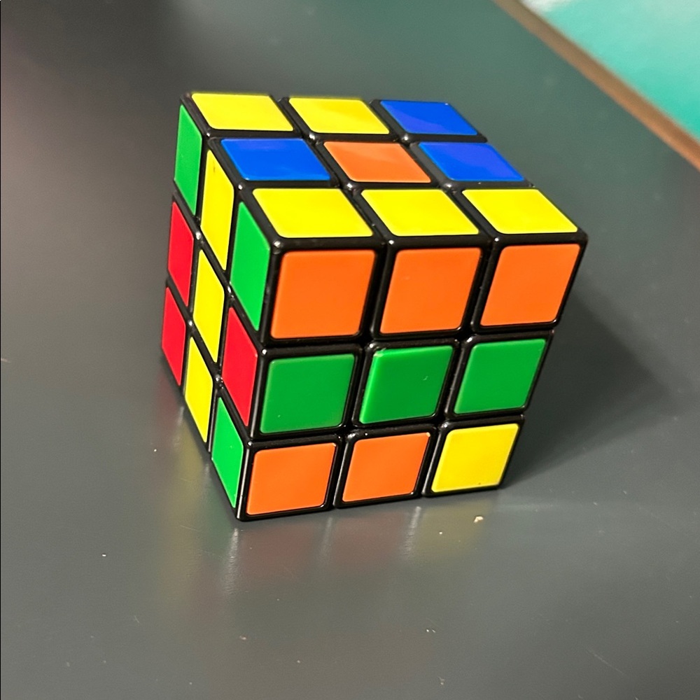 Vibrant Puzzle Cube with Multicolor Design